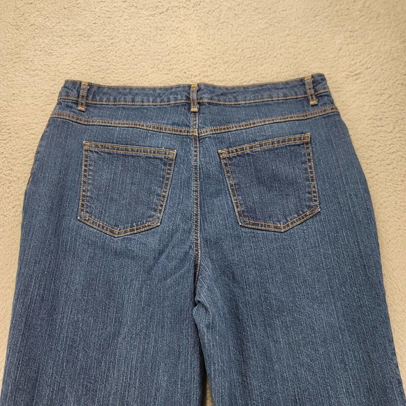 Kim Rogers Jeans Womens 16 Short‎ Blue Denim Straight Leg Medium Wash - Picture 5 of 12